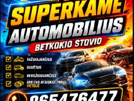 Brangiai Superkame , džipus, automobilius, mikroau