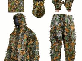 3D Ghillie maskuojantis kostiumas (5 dalių)