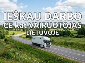 Ieškau CE kat. darbo po Lietuvą iš Klaipėdos