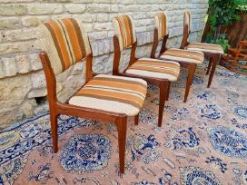 Vintažinės mid century tikmedžio kėdės