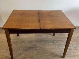 Mid century stalas 80x110 cm išsiskleidžiantis