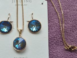 Rinkinys su Swarovski stiliaus kristalais