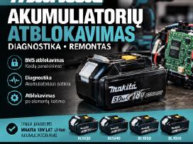 Makita akumuliatorių atblokavimas / remontas