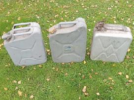 Kanistrai kurui 2 aliuminiai, 1 metalinis