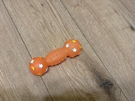 Skelbimo 'Oranžinis šypsantis šuniuko žaisliukas, 16 cm' paveikslėlis