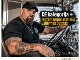 Vairuotojas (sunkvežimio su hidromanipuliatoriumi)