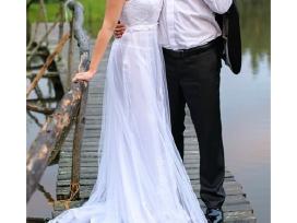 Dizainerės kurta vestuvinė suknelė tik 200€