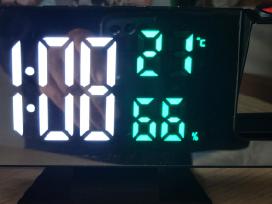LED laikrodis žadintuvas su projektorium