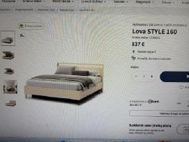 Nauja dvigulė lova Style su patalynės dėže