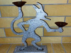 Žvakidė metalinė Velnias 28/26cm.1960-70m.