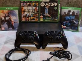 Xbox One X 1tb + 2 Pulteliai + Gta V, Fc 24, Nfs