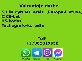 C-CE-kat vairuotojo darbo