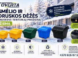 Plastikinės dėžės smėlio/druskos mišiniui žiemai