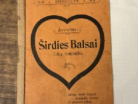 Skelbimo 'Širdies balsai 1908 m. Antikvarinė knyga' paveikslėlis