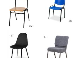 Konferencijų, viešųjų erdvių, Horeca kėdės