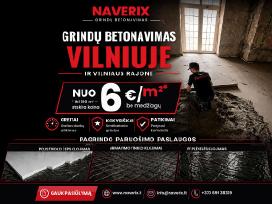Grindų betonavimas Vilniuje ir aplinkui