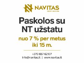 Paskolos su Nt užstatu nuo 7 % per metus iki 15m.