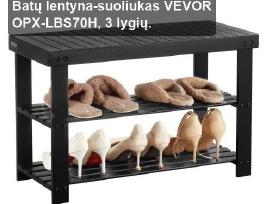 Patogus batų laikymas – suoliukai ir lentynos