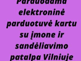 El.parduotuvė kartu su įmone ir sandėlio patalpa