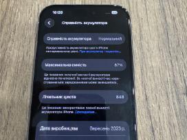 iPhone 15 pro 87% Akkumulator