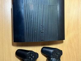 PS3 super slim atristas + 2 pulteliai