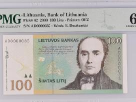 100 Litų 2000 m. Ad0000035 Pmg64