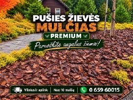 Skelbimo 'Pušies žievės mulčias - akcija 70-120mm tik 5,50 €' paveikslėlis