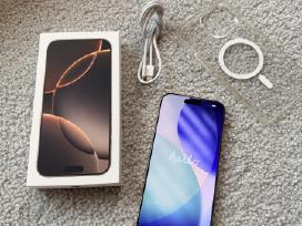 iPhone 16 Pro Max, 256gb, auksinis, su priedais
