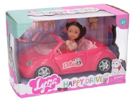 Skelbimo 'Lyna Happy Drive lėlė su automobiliu ir šuniuku' paveikslėlis