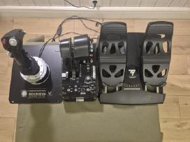 Thrustmaster Hotas Warthog + throttle + pedalai