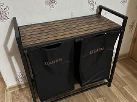 Skalbinių krepšys, 2 skyriai, 80 l