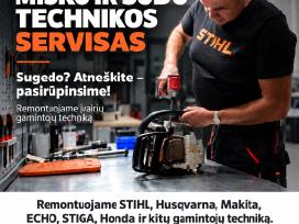 Miško ir sodo technikos remontas Vilniuje