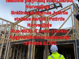 Ieškome darbuotojų darbui Norvegijoje nuo 4500€