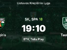 Žalgiris vs Tauragė Pirmas aukštas, 5€/vnt.