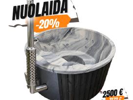 Nuolaida! Akrilinis kubilas su integruota krosnele
