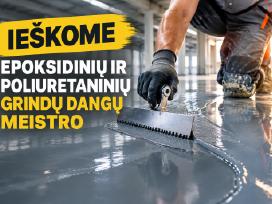 Ieškomas epoksidinių ir kitų dangų meistras