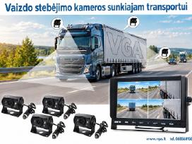 Kameros transporto priemonėms, kamerų komplektai.