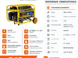 Nauji elektros generatoriai 3-6.5kw