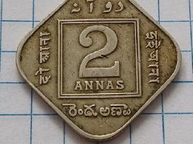 Britų Indija 2 annas 1918