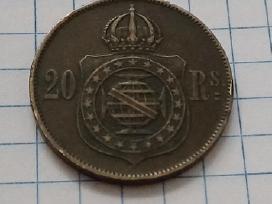 Brazilija. 20 realu. 1869