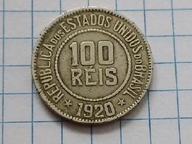 Brazilija 100 reis 1920