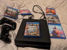 Skelbimo 'Playstation 4 1tb + 2 pulteliai + 6 žaidimai' paveikslėlis
