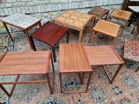 Vintažiniai mid century staliukai