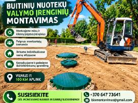 Buitinių nuotekų valymo įrenginių montavimas