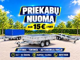 Priekabų nuoma Klaipėdoje 24/7 – kaina nuo 15€