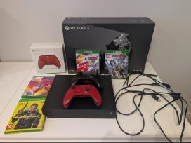 Puikios bukles Xbox One X, 2 pulteliai 4 zaidimai