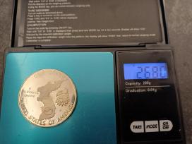 Sidabrine moneta 1 dollar