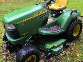 John deere x495 sodo traktoriukas žolepjove