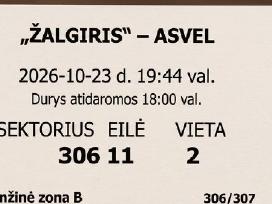 Žalgiris - Asvel 2026.10.23