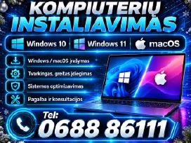 * Nebrangus Windows 11/10 instaliavimas Vilniuje *